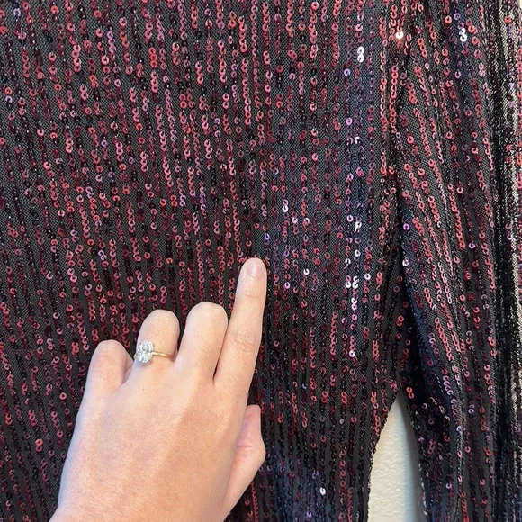 Red Sequin Dress - Picture 3 of 6